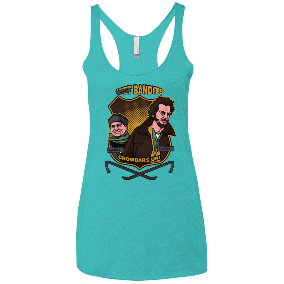 T-Shirts Tahiti Blue / X-Small Sticky Bandits Women's Triblend Racerback Tank