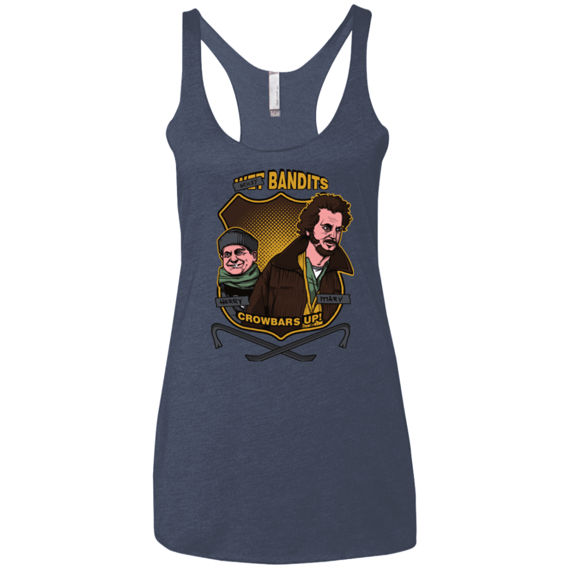 T-Shirts Vintage Navy / X-Small Sticky Bandits Women's Triblend Racerback Tank