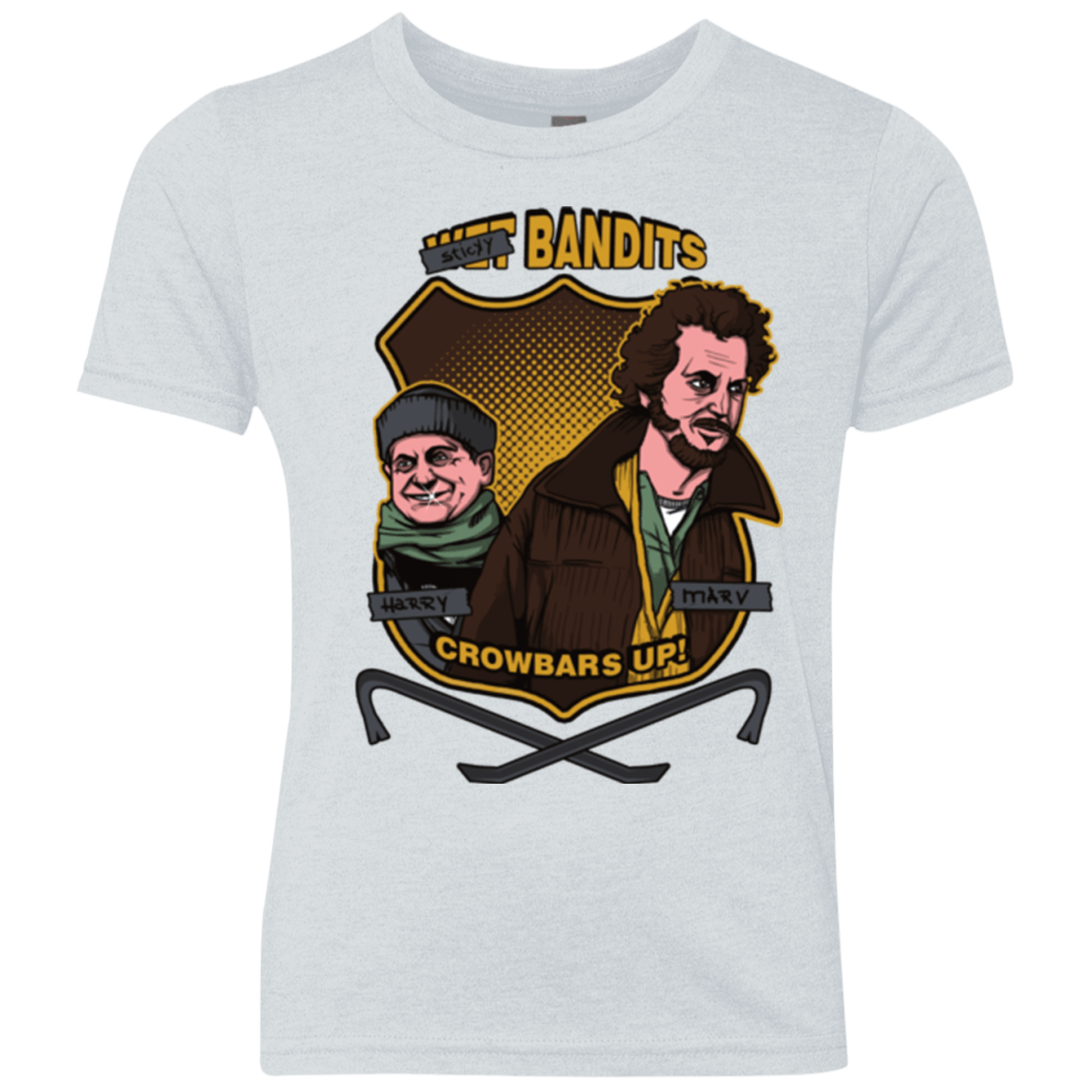 T-Shirts Heather White / YXS Sticky Bandits Youth Triblend T-Shirt