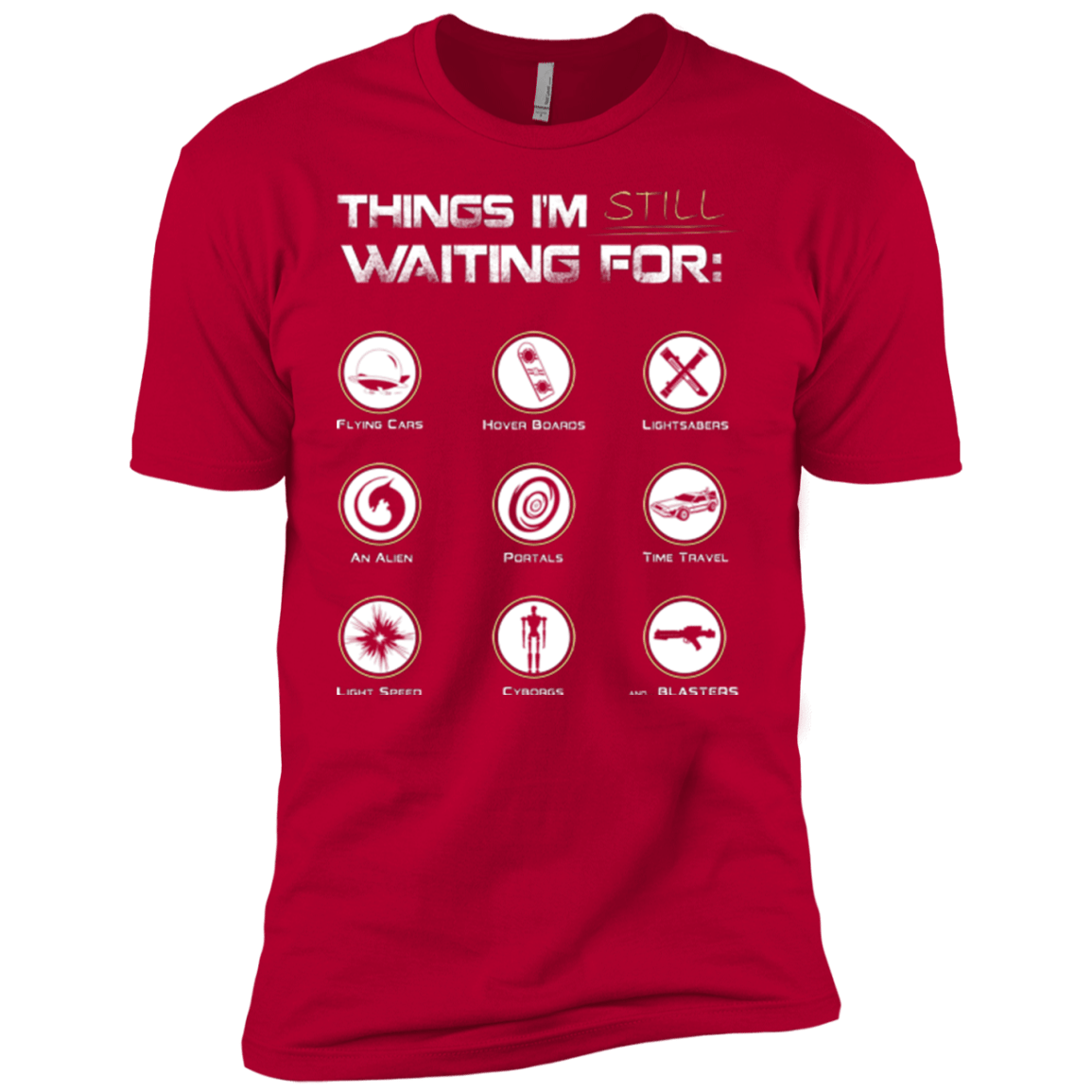 T-Shirts Red / YXS Still Waiting Boys Premium T-Shirt