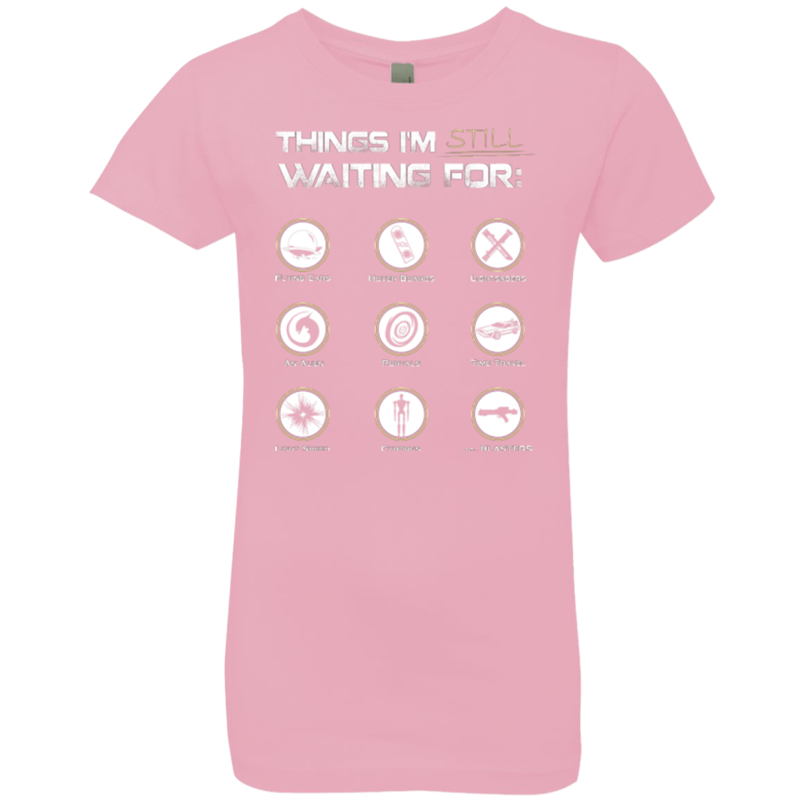T-Shirts Light Pink / YXS Still Waiting Girls Premium T-Shirt