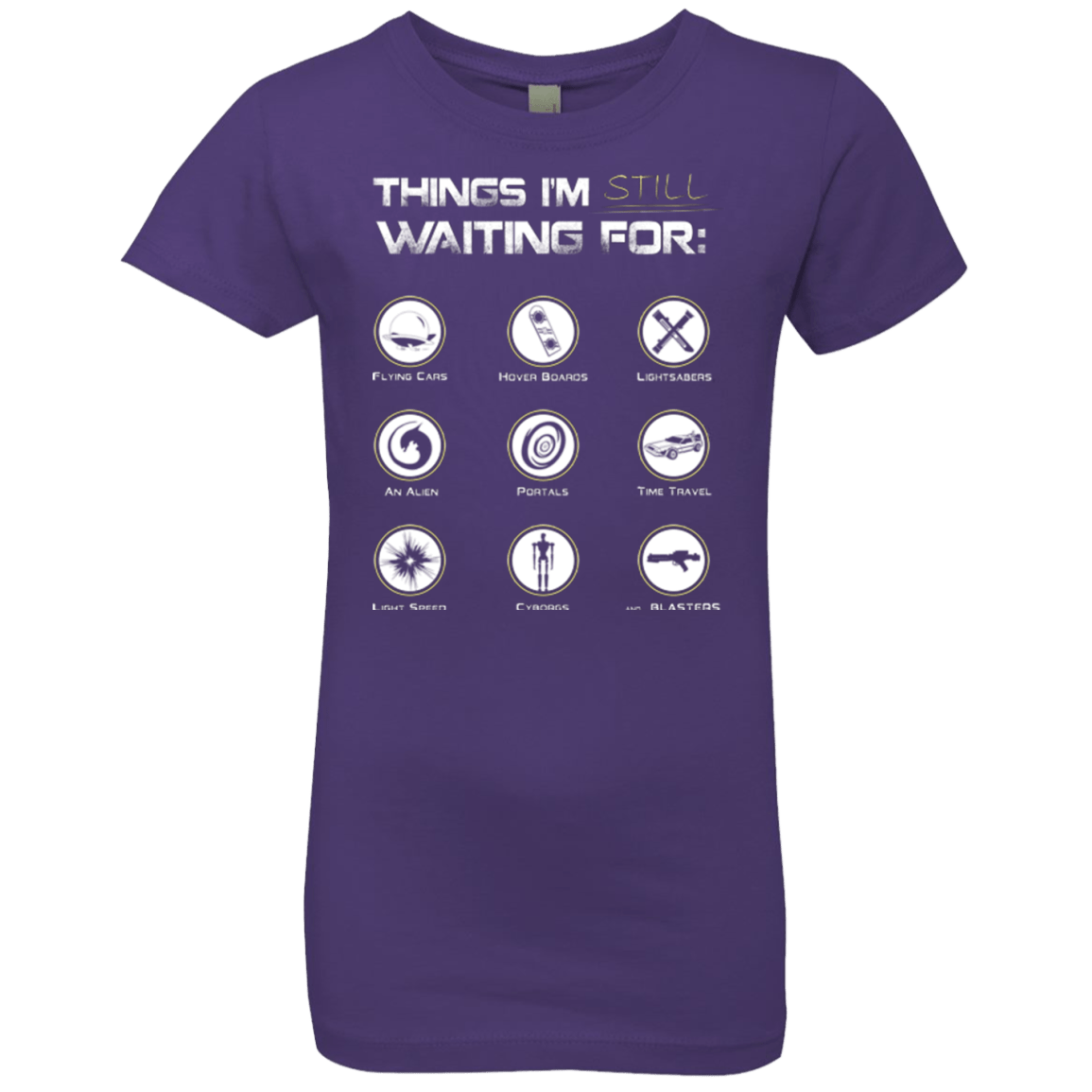 T-Shirts Purple Rush / YXS Still Waiting Girls Premium T-Shirt