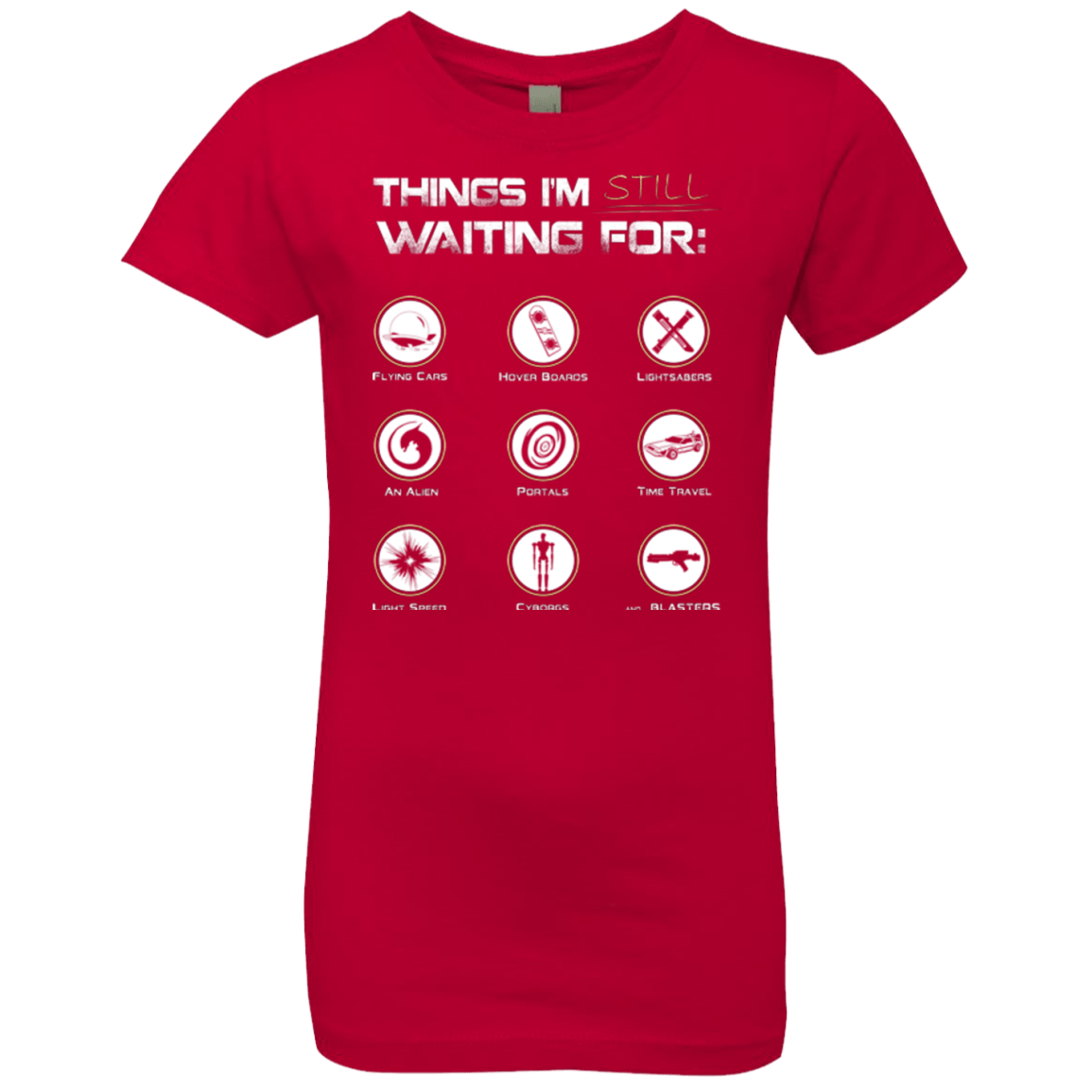 T-Shirts Red / YXS Still Waiting Girls Premium T-Shirt