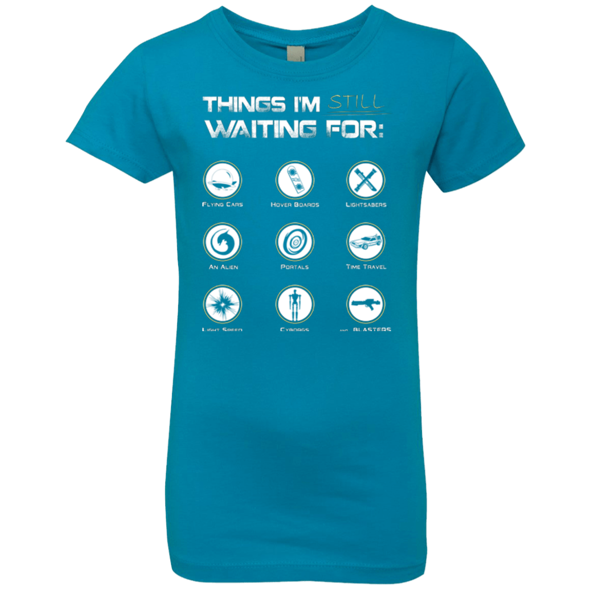 T-Shirts Turquoise / YXS Still Waiting Girls Premium T-Shirt