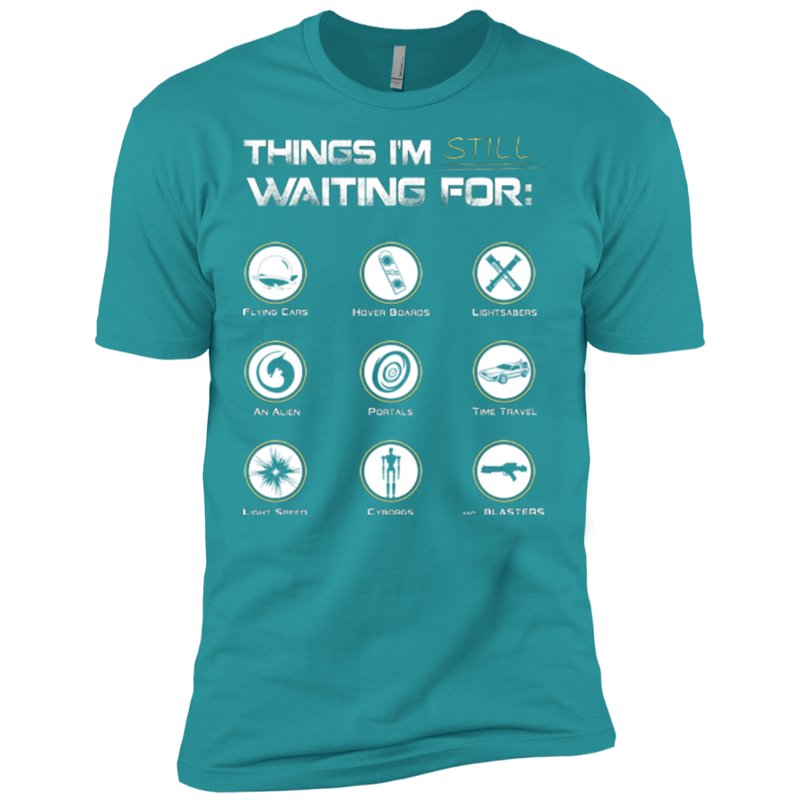 T-Shirts Tahiti Blue / X-Small Still Waiting Men's Premium T-Shirt