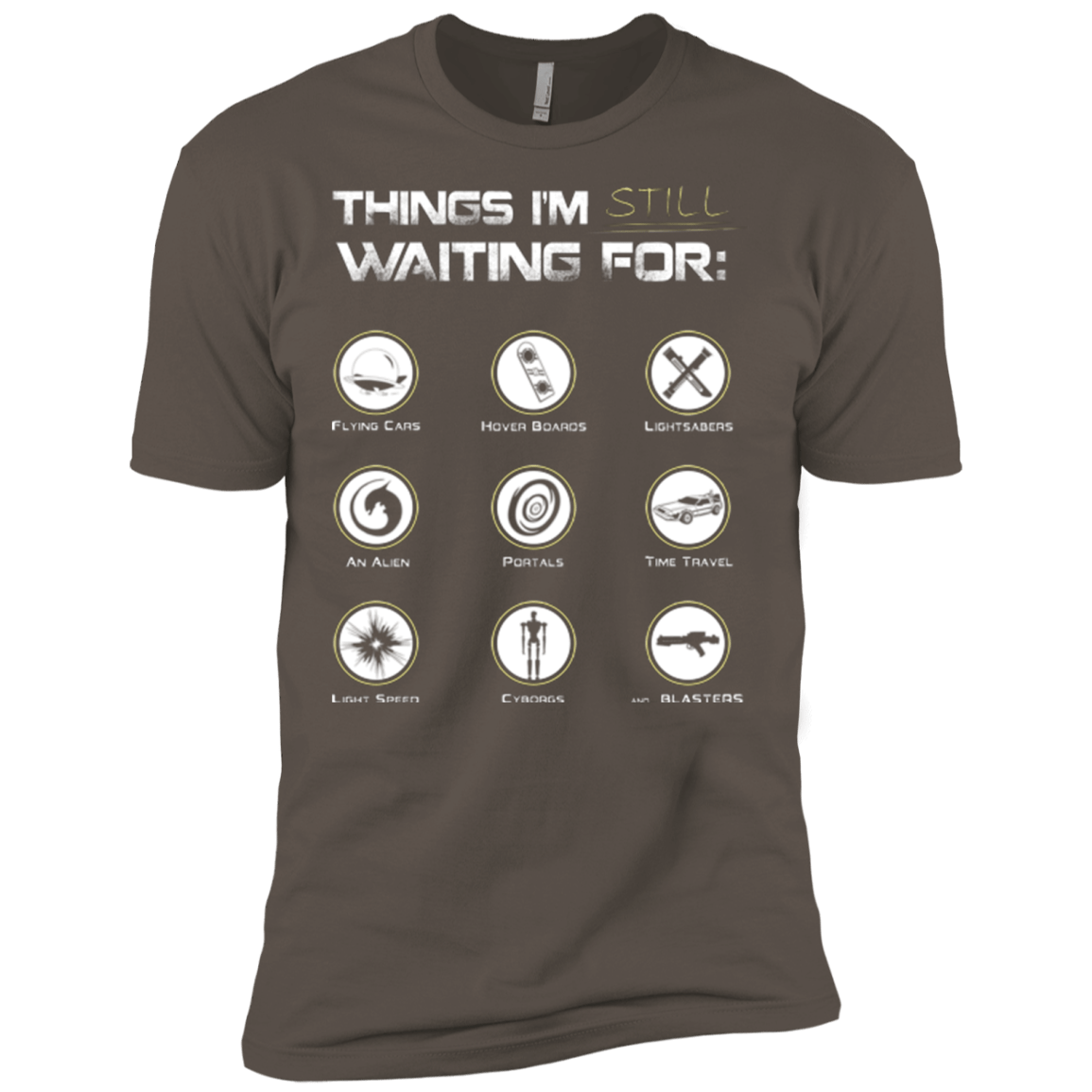 T-Shirts Warm Grey / X-Small Still Waiting Men's Premium T-Shirt