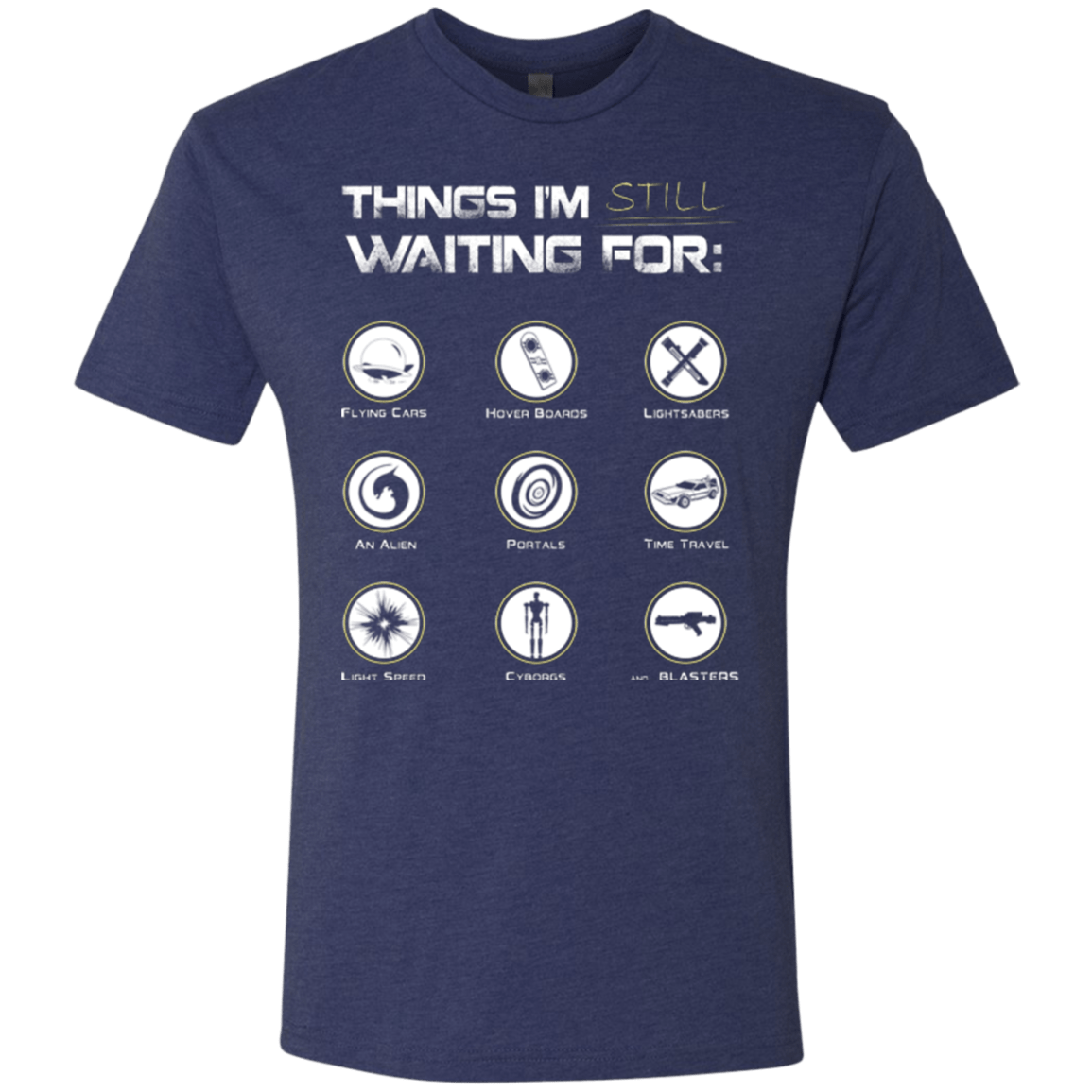 T-Shirts Vintage Navy / Small Still Waiting Men's Triblend T-Shirt