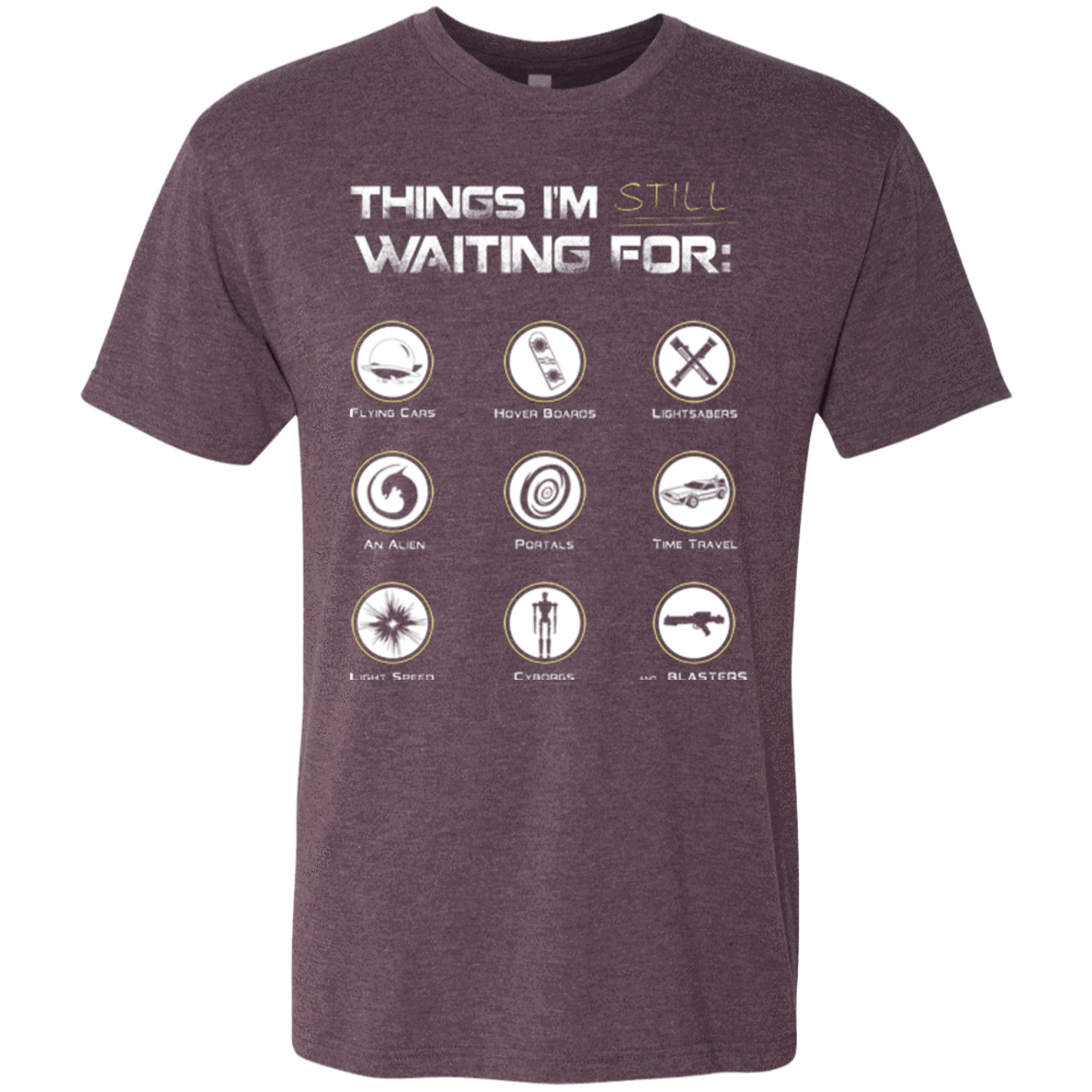 T-Shirts Vintage Purple / Small Still Waiting Men's Triblend T-Shirt