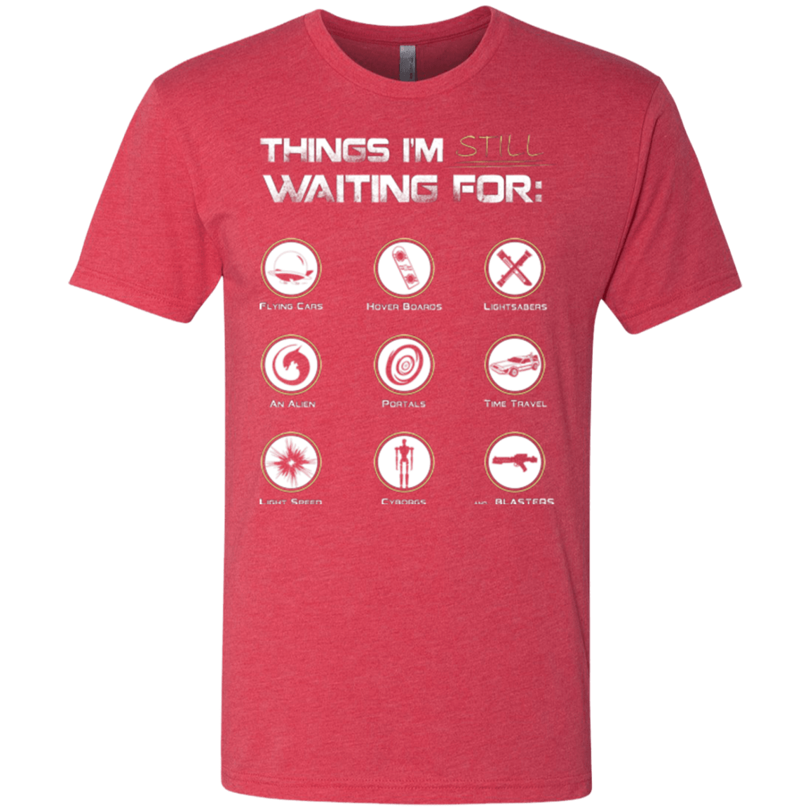 T-Shirts Vintage Red / Small Still Waiting Men's Triblend T-Shirt