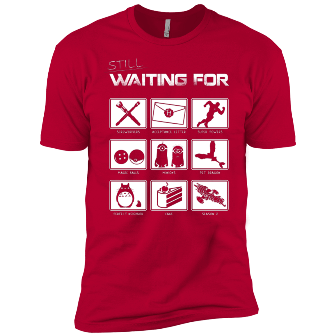 T-Shirts Red / YXS Still Waiting Part 2 Boys Premium T-Shirt