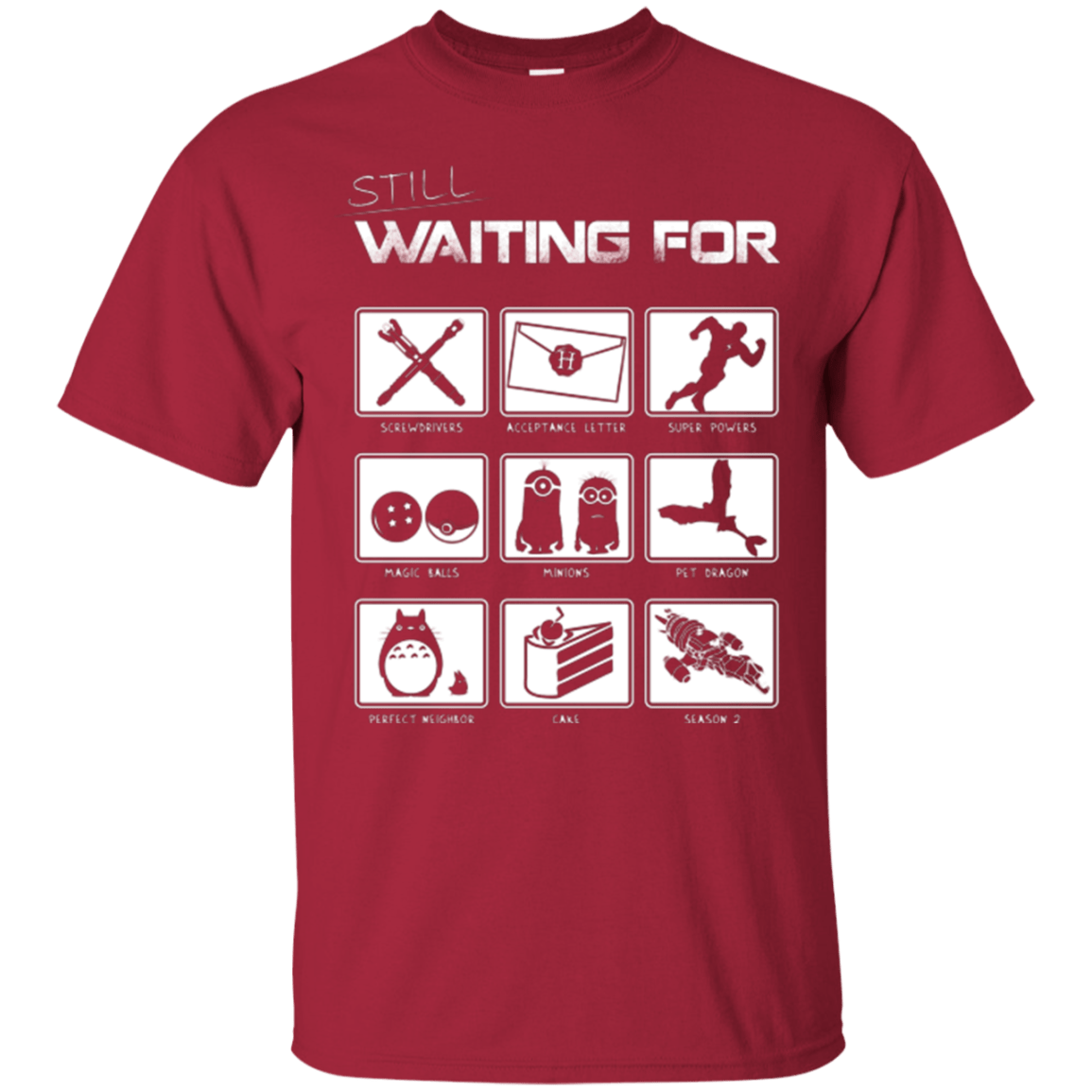 T-Shirts Cardinal / Small Still Waiting Part 2 T-Shirt
