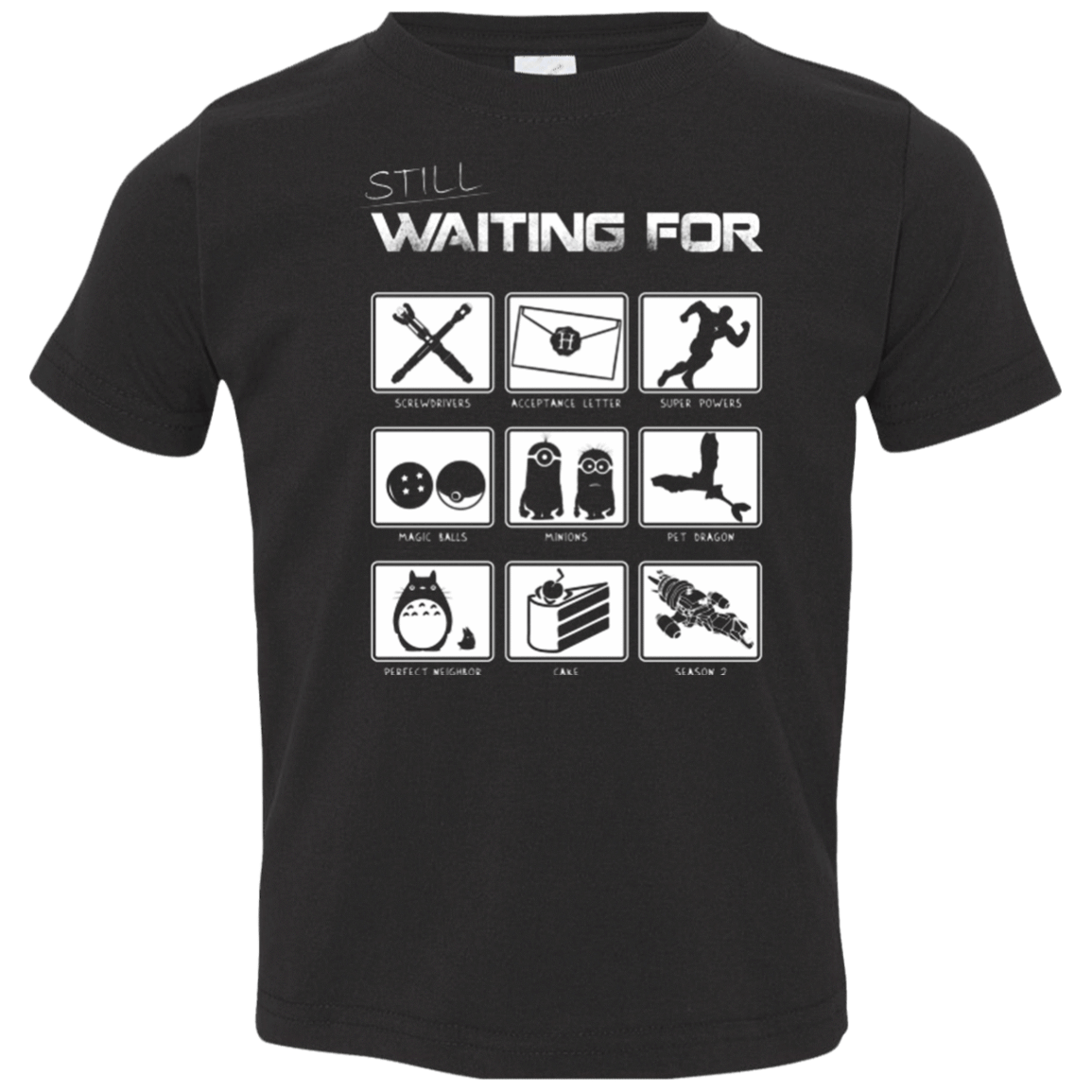 T-Shirts Black / 2T Still Waiting Part 2 Toddler Premium T-Shirt