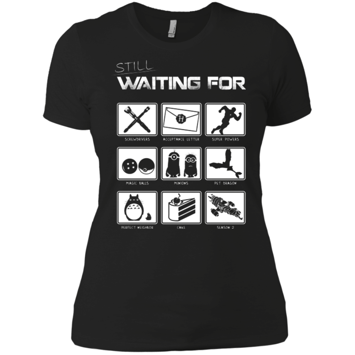 T-Shirts Black / X-Small Still Waiting Part 2 Women's Premium T-Shirt