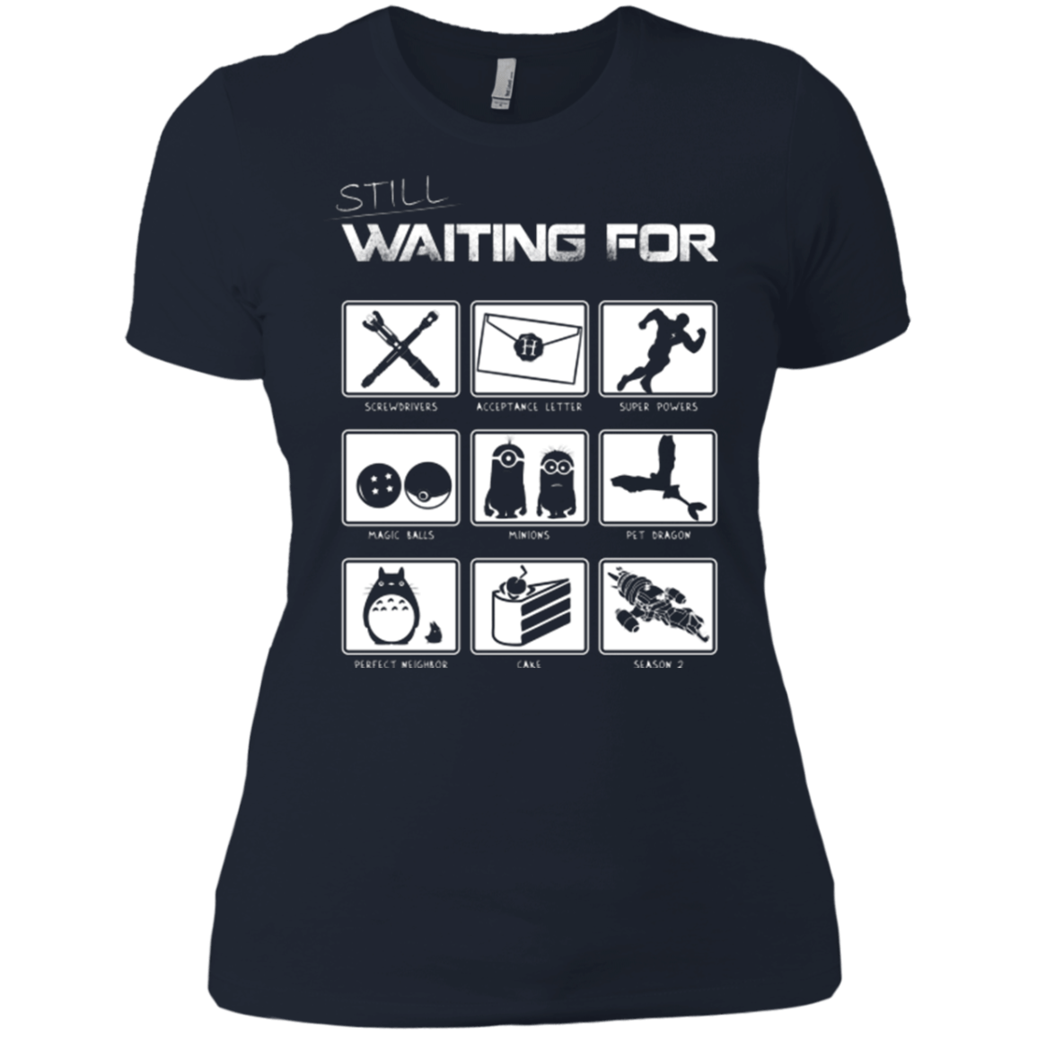 T-Shirts Midnight Navy / X-Small Still Waiting Part 2 Women's Premium T-Shirt