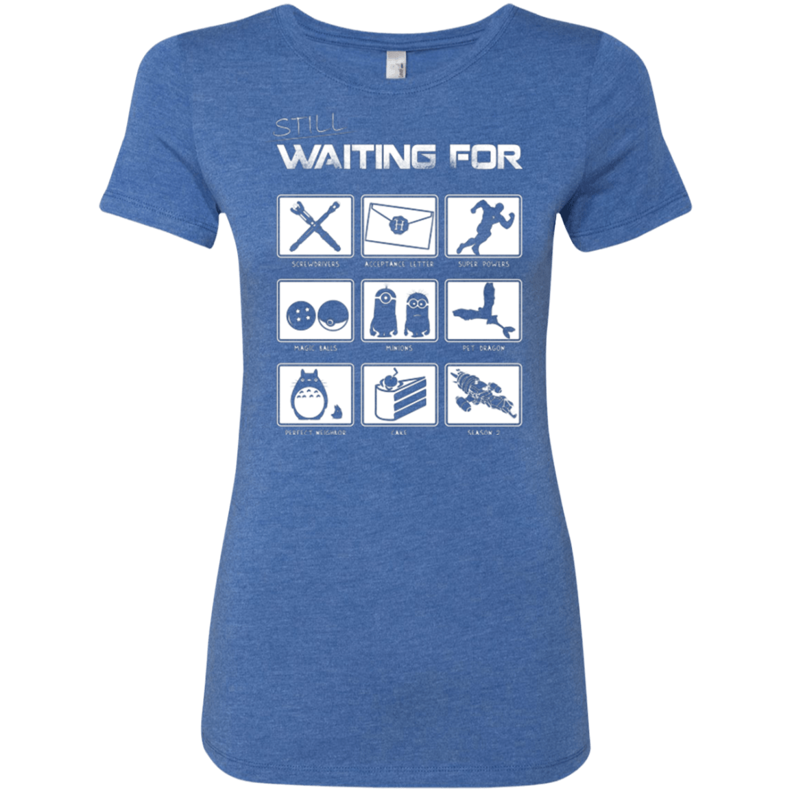 T-Shirts Vintage Royal / Small Still Waiting Part 2 Women's Triblend T-Shirt