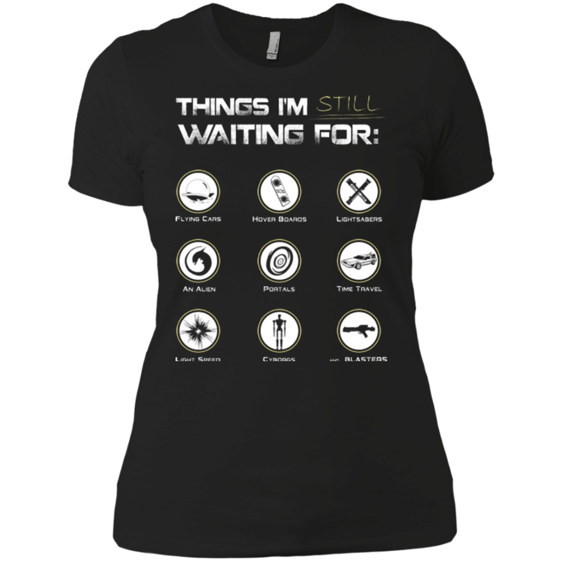 T-Shirts Black / X-Small Still Waiting Women's Premium T-Shirt