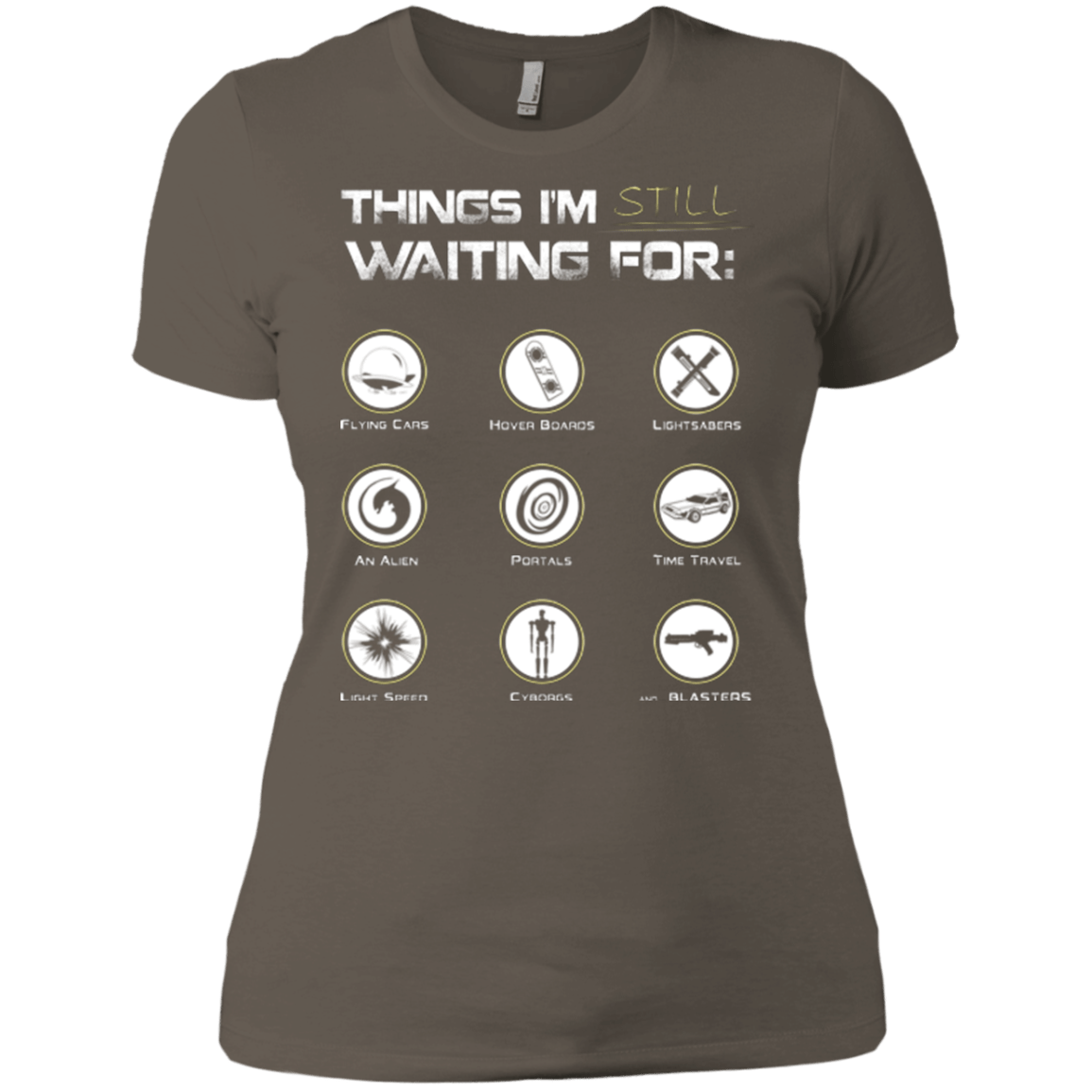 T-Shirts Warm Grey / X-Small Still Waiting Women's Premium T-Shirt
