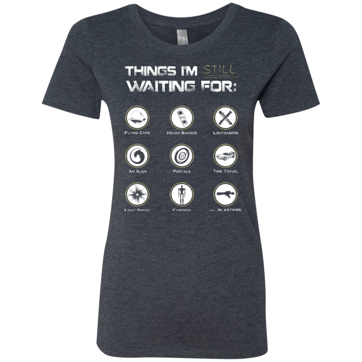 T-Shirts Vintage Navy / Small Still Waiting Women's Triblend T-Shirt