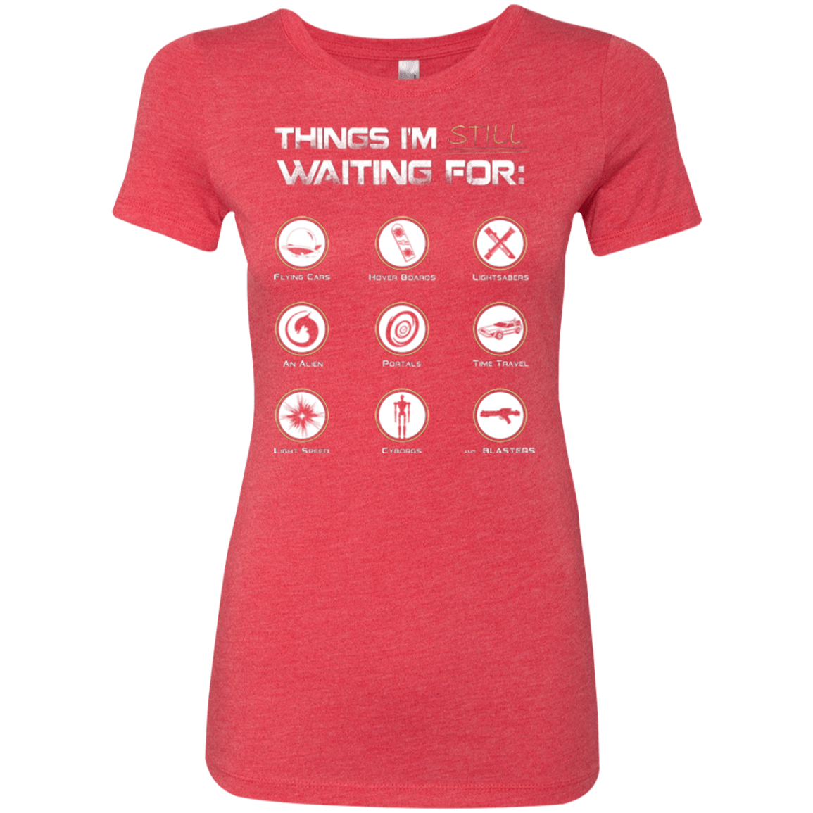 T-Shirts Vintage Red / Small Still Waiting Women's Triblend T-Shirt
