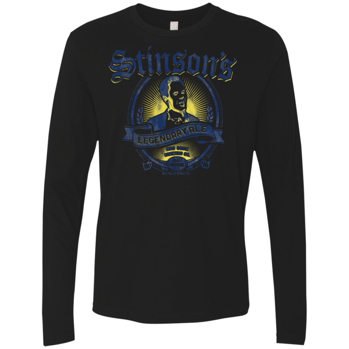 T-Shirts Black / Small Stinsons Legendary Ale Men's Premium Long Sleeve