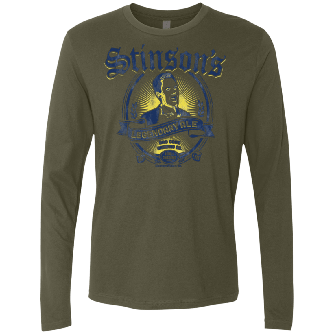 T-Shirts Military Green / Small Stinsons Legendary Ale Men's Premium Long Sleeve