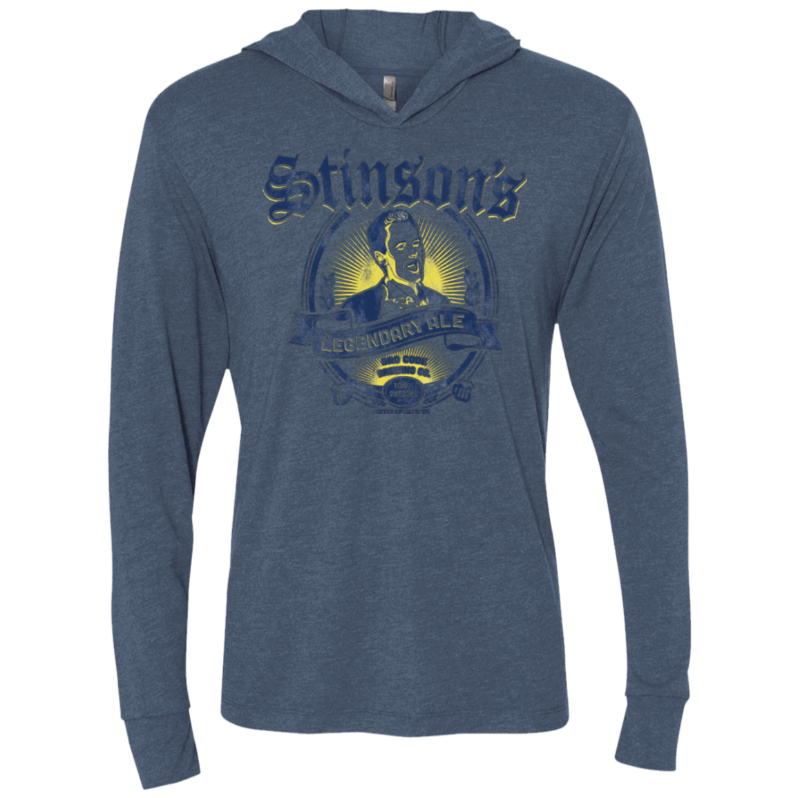 T-Shirts Indigo / X-Small Stinsons Legendary Ale Triblend Long Sleeve Hoodie Tee