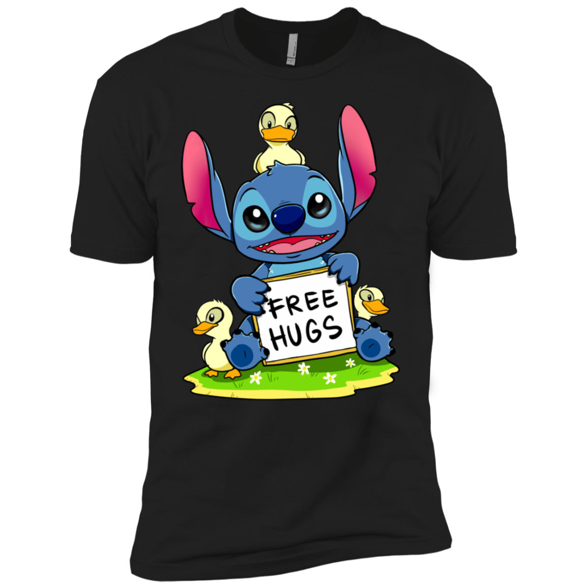 T-Shirts Black / YXS Stitch Hug Boys Premium T-Shirt