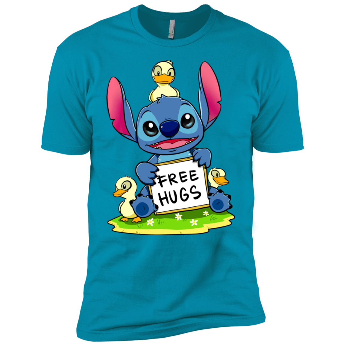 T-Shirts Turquoise / YXS Stitch Hug Boys Premium T-Shirt