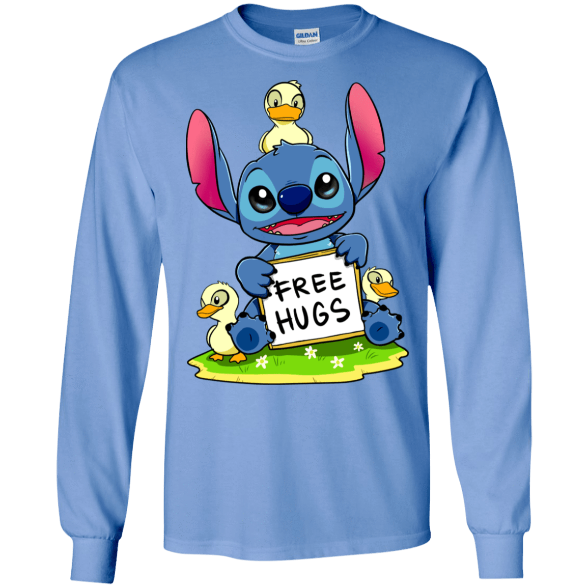 T-Shirts Carolina Blue / S Stitch Hug Men's Long Sleeve T-Shirt
