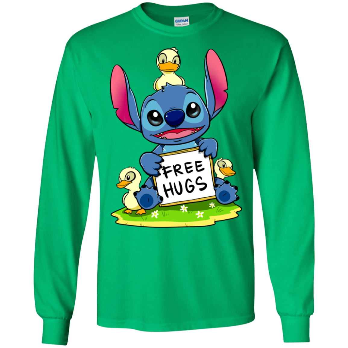 T-Shirts Irish Green / S Stitch Hug Men's Long Sleeve T-Shirt