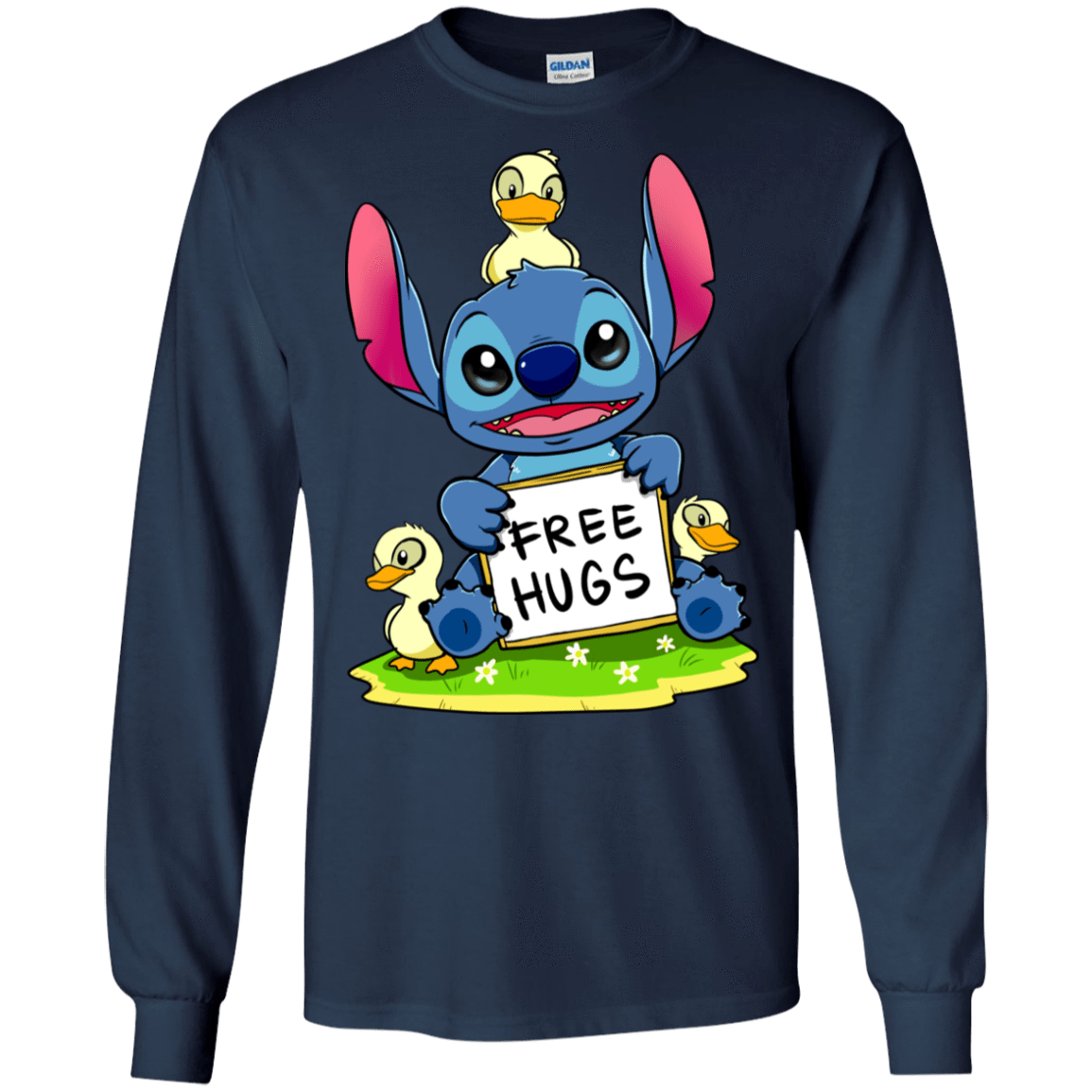 T-Shirts Navy / S Stitch Hug Men's Long Sleeve T-Shirt