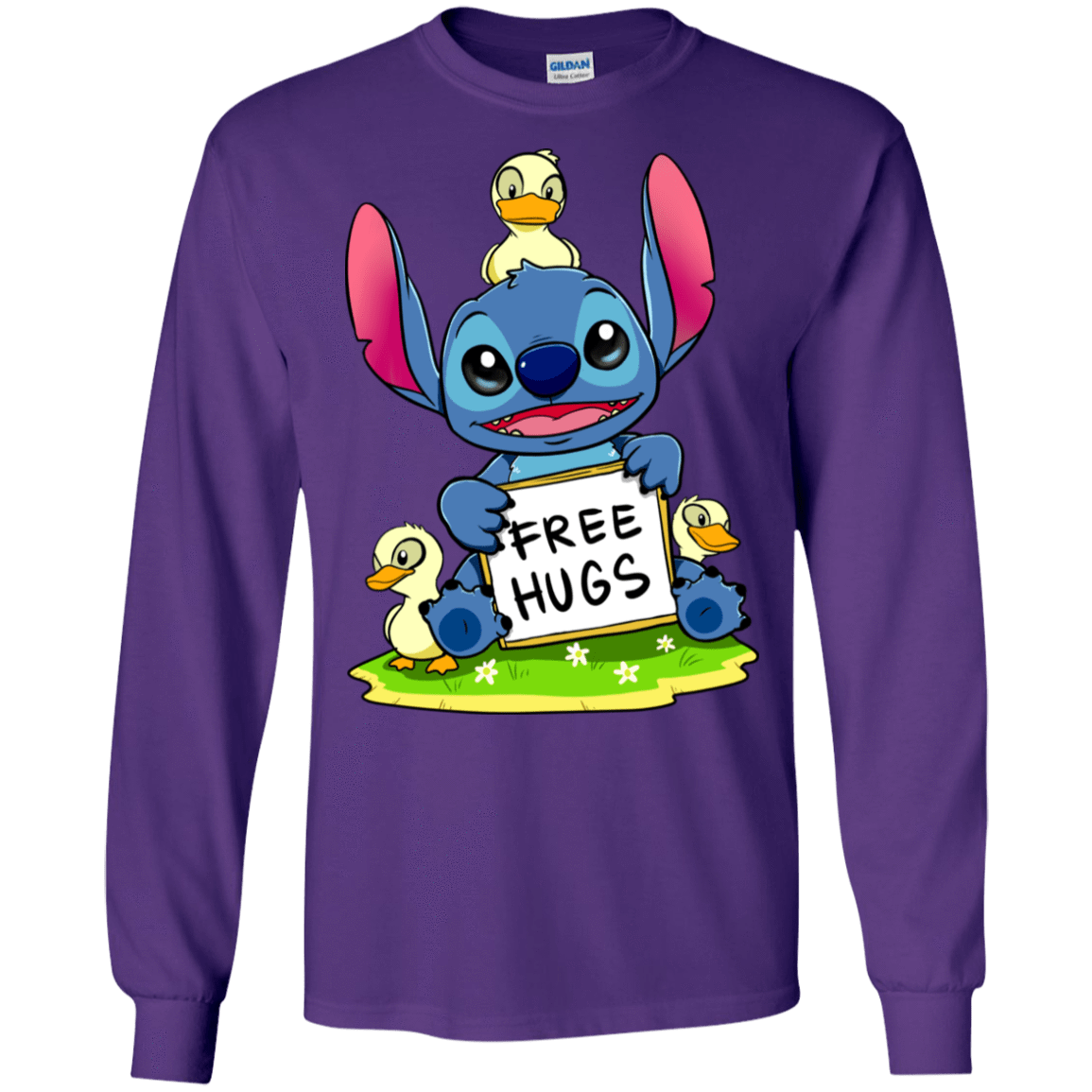 T-Shirts Purple / S Stitch Hug Men's Long Sleeve T-Shirt
