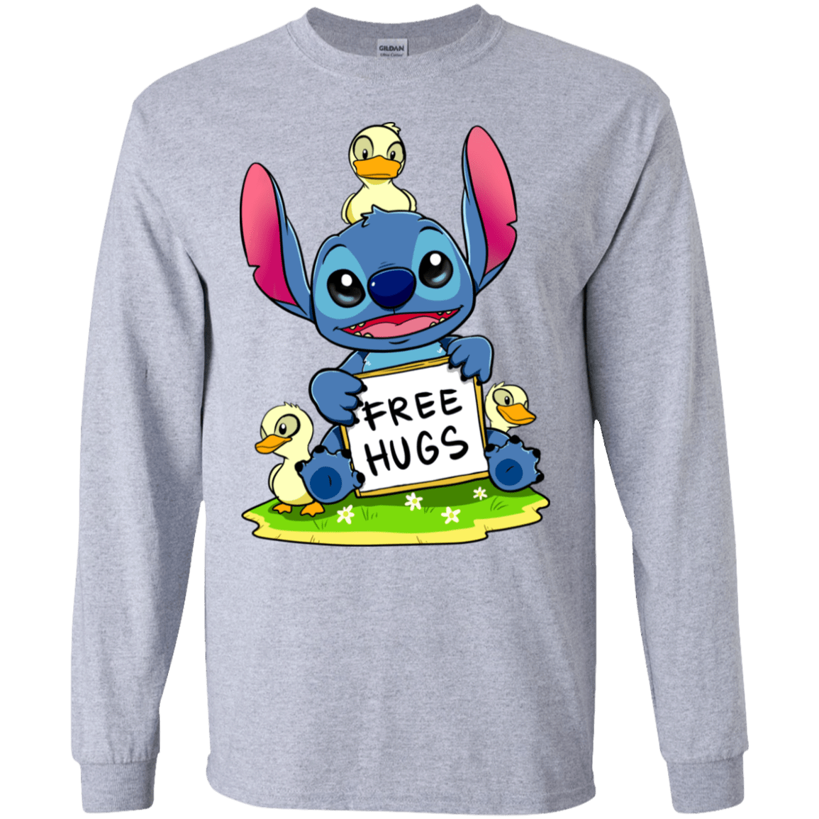 T-Shirts Sport Grey / S Stitch Hug Men's Long Sleeve T-Shirt
