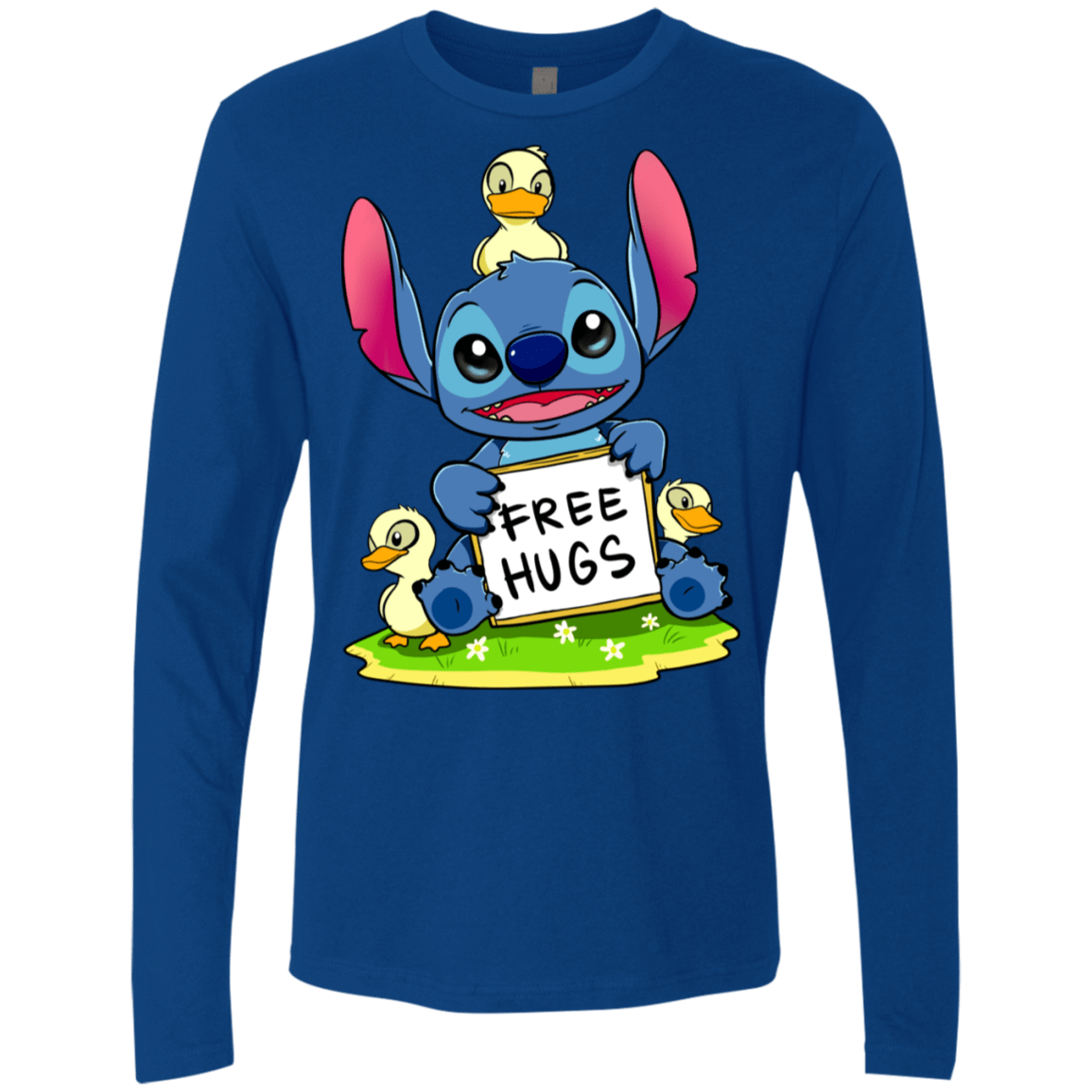 T-Shirts Royal / S Stitch Hug Men's Premium Long Sleeve