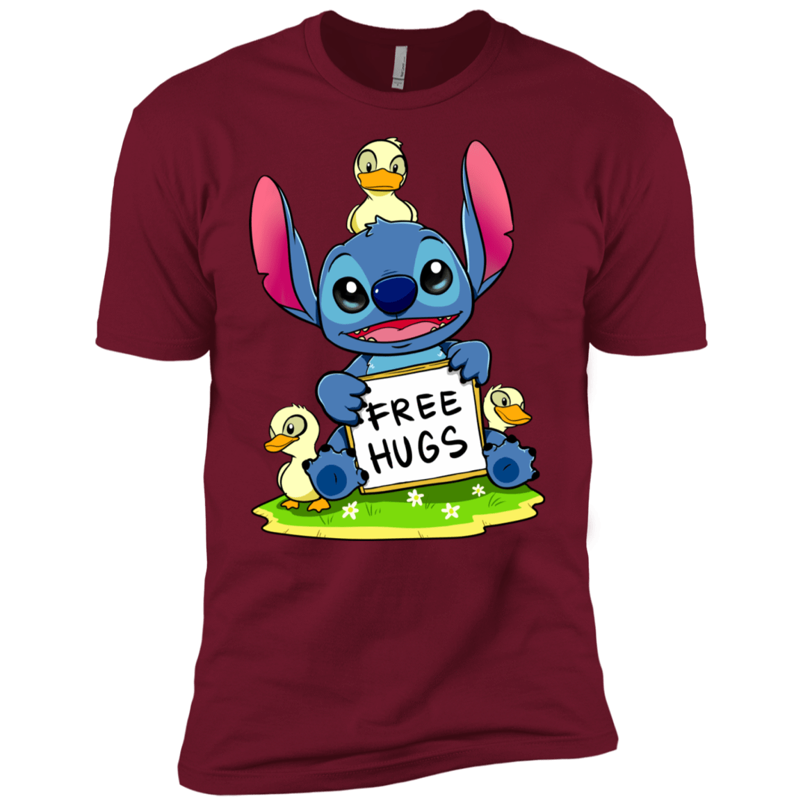 T-Shirts Cardinal / X-Small Stitch Hug Men's Premium T-Shirt