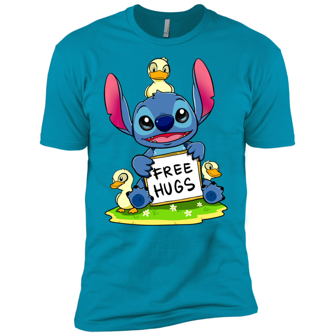 T-Shirts Turquoise / X-Small Stitch Hug Men's Premium T-Shirt