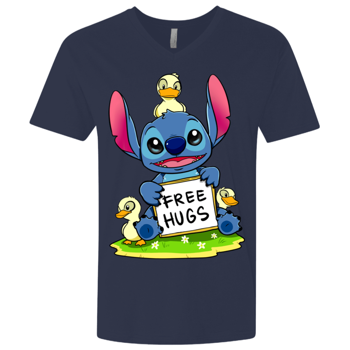T-Shirts Midnight Navy / X-Small Stitch Hug Men's Premium V-Neck