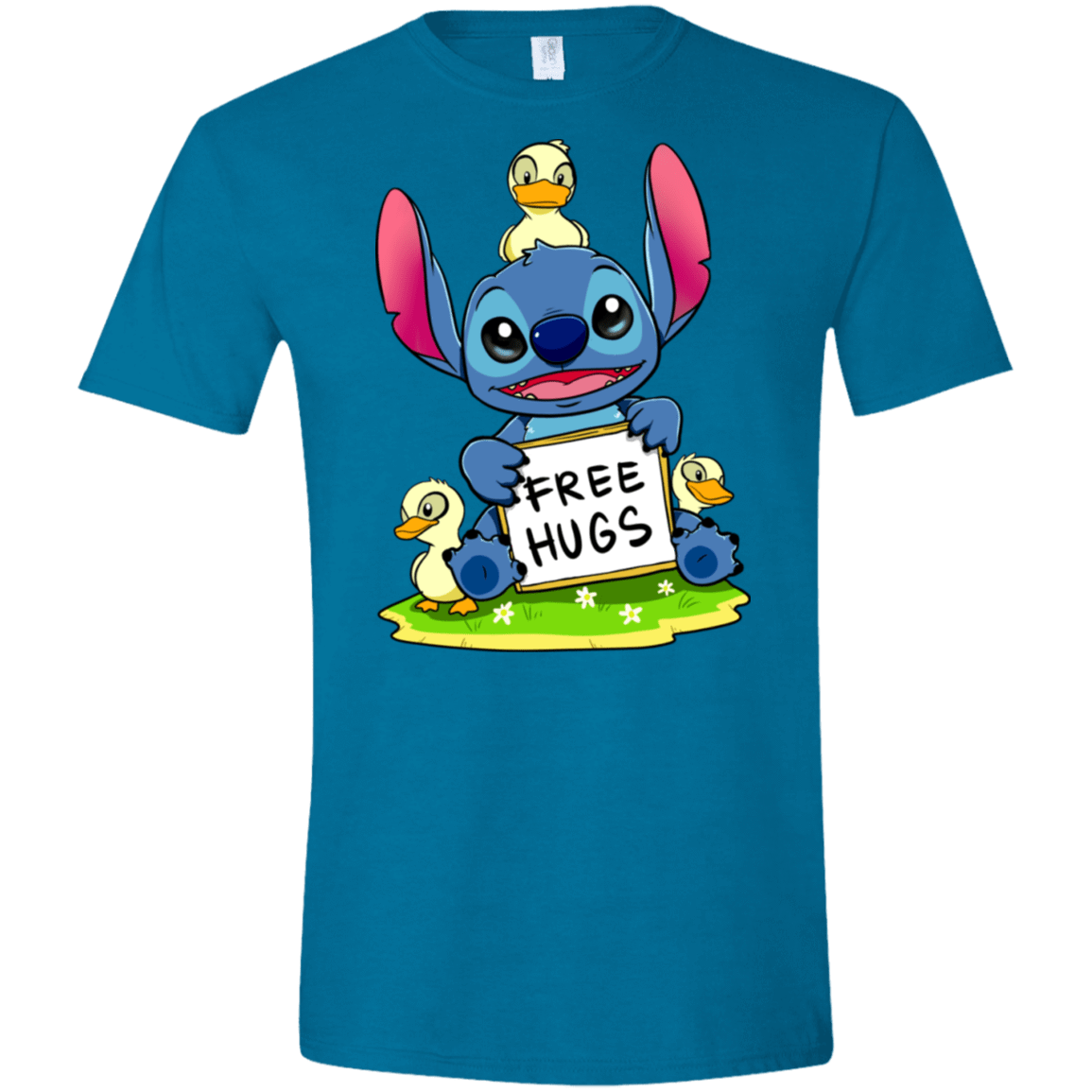 T-Shirts Antique Sapphire / S Stitch Hug Men's Semi-Fitted Softstyle