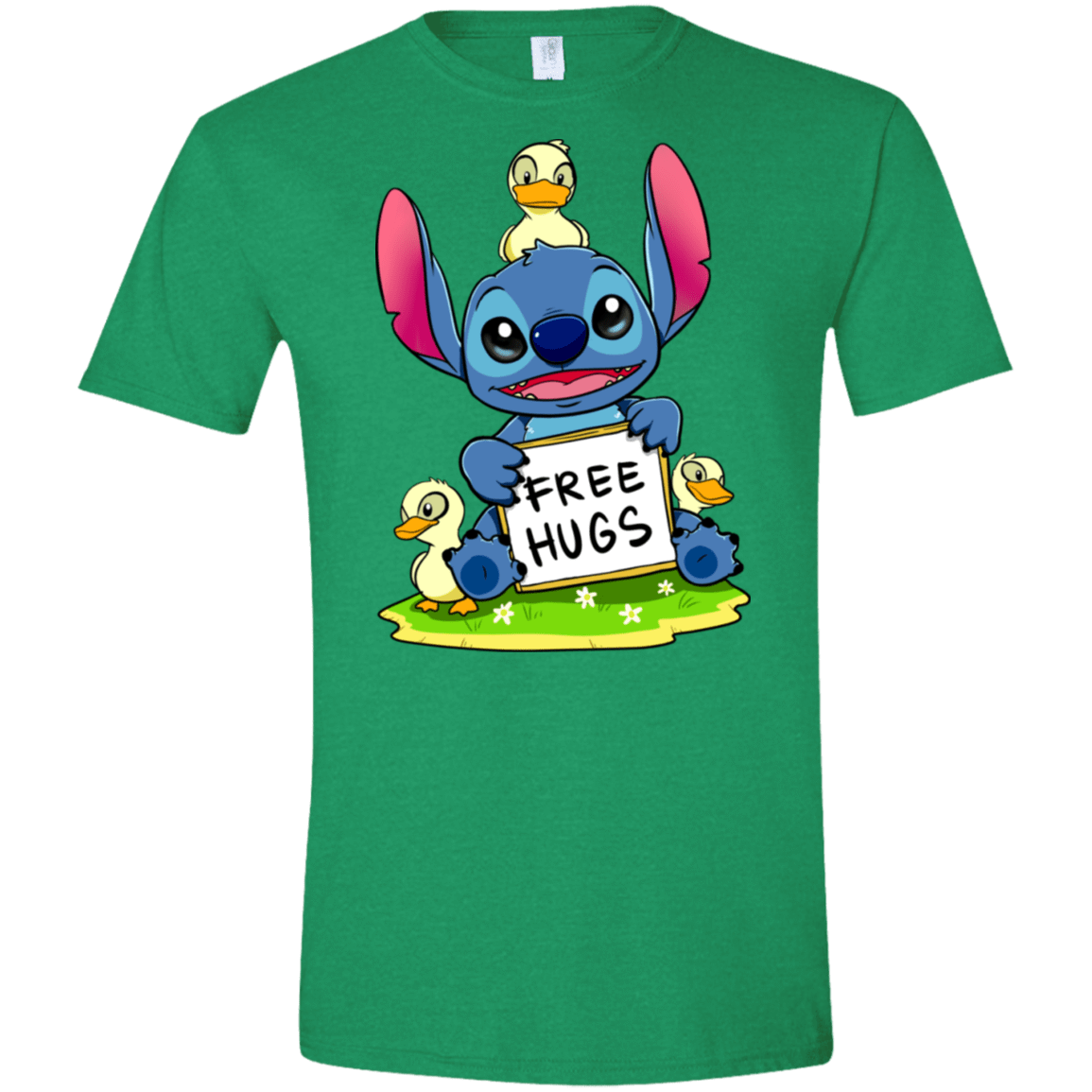 T-Shirts Heather Irish Green / S Stitch Hug Men's Semi-Fitted Softstyle