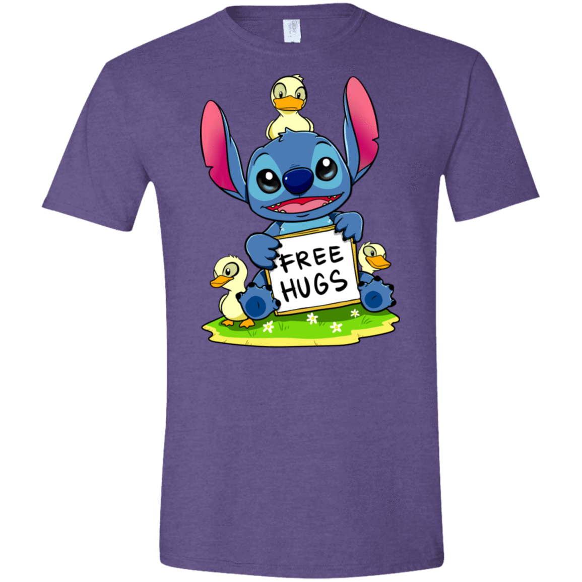 T-Shirts Heather Purple / S Stitch Hug Men's Semi-Fitted Softstyle