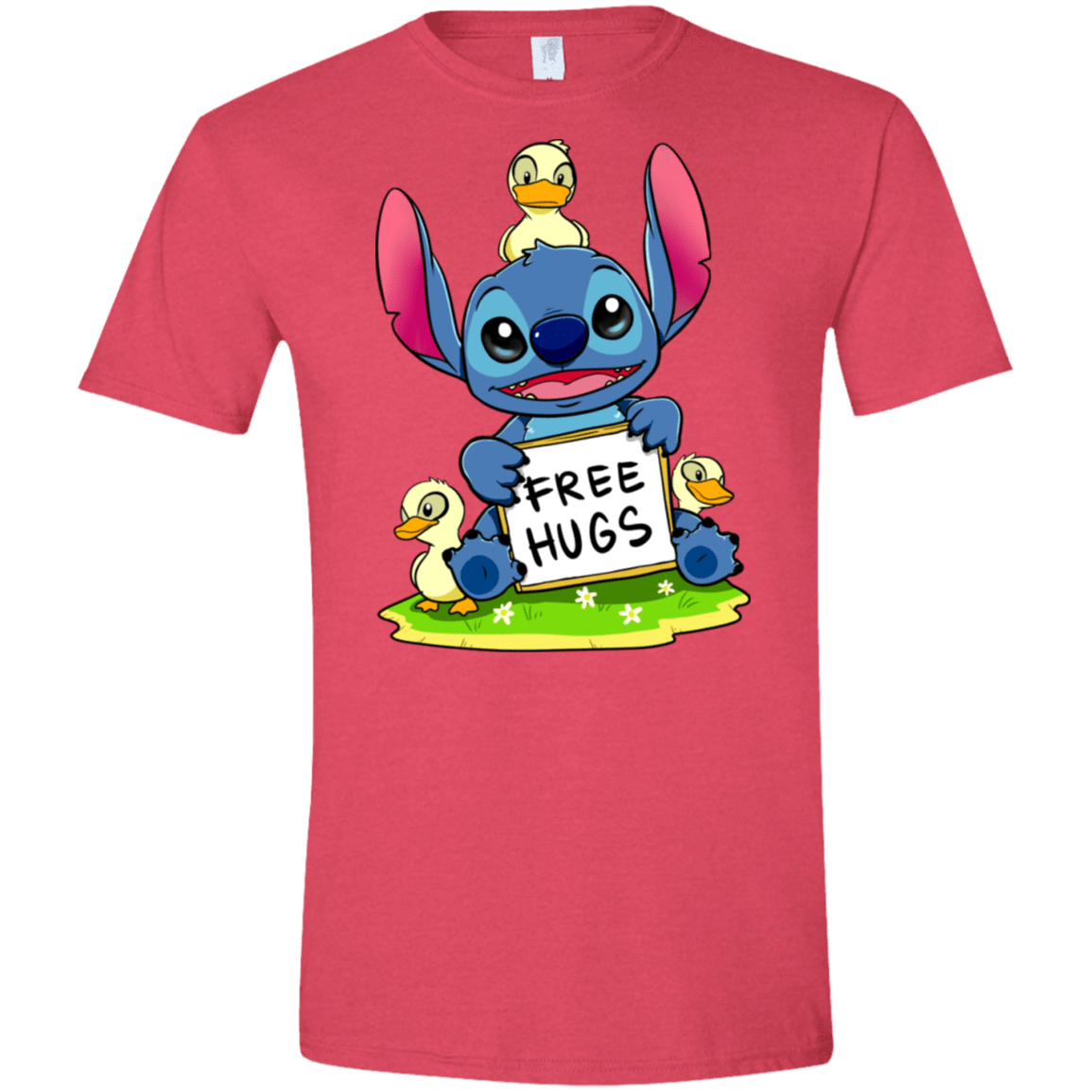 T-Shirts Heather Red / S Stitch Hug Men's Semi-Fitted Softstyle