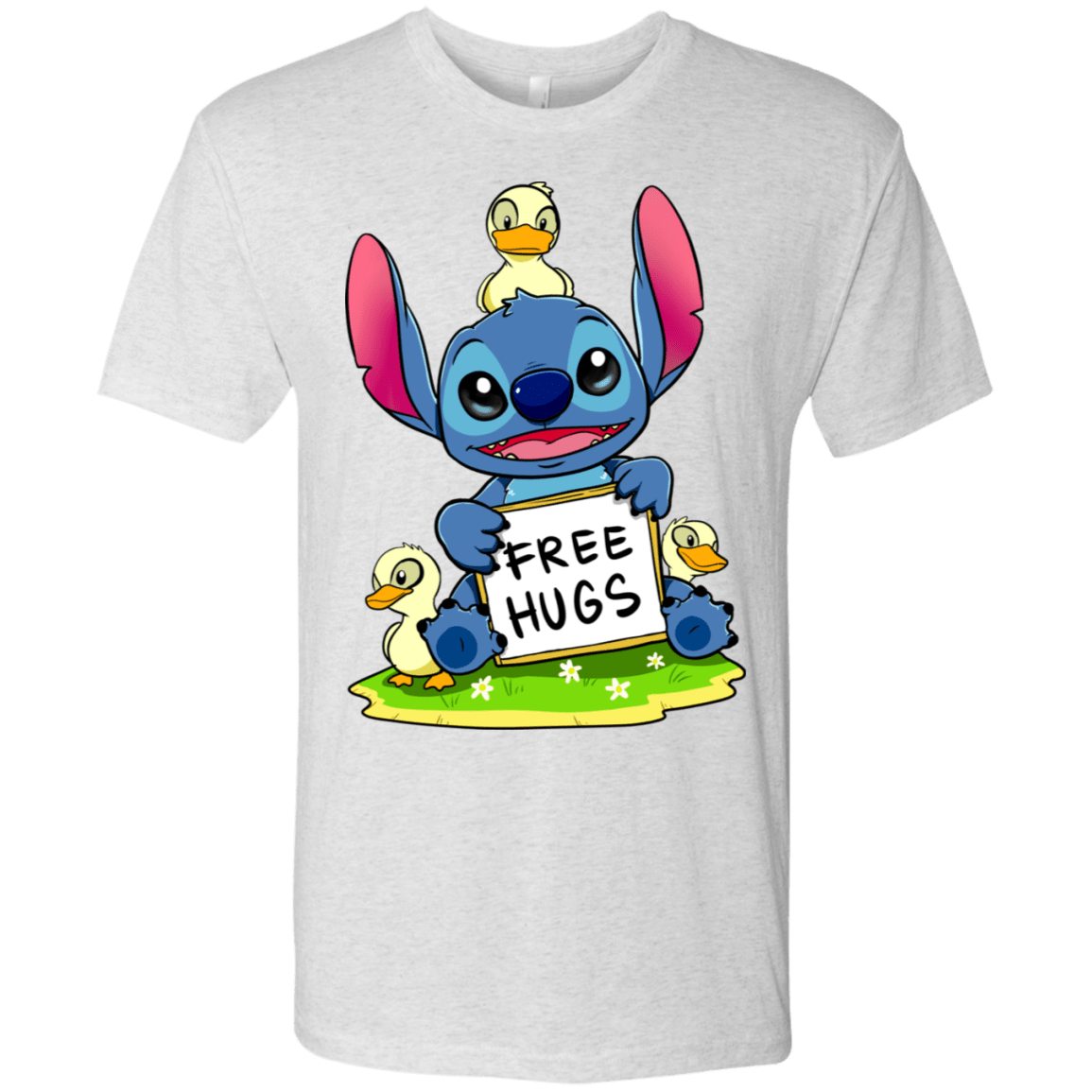 T-Shirts Heather White / S Stitch Hug Men's Triblend T-Shirt
