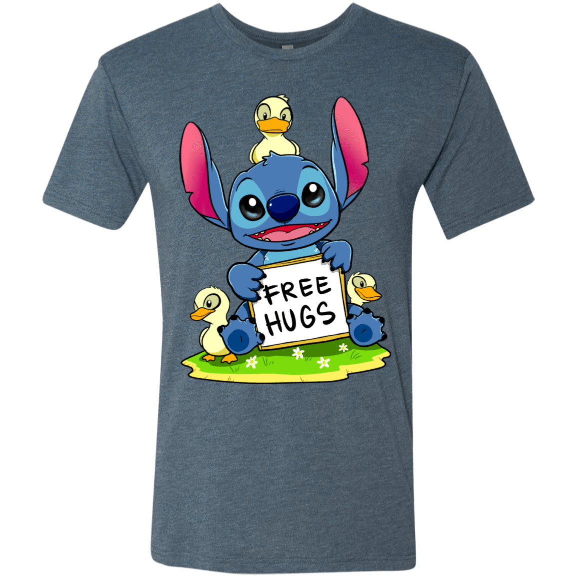 T-Shirts Indigo / S Stitch Hug Men's Triblend T-Shirt