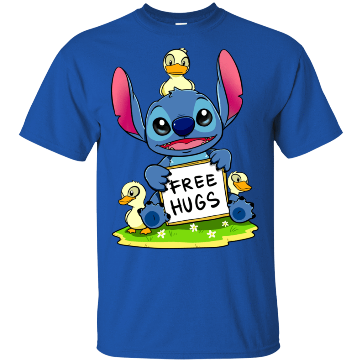 T-Shirts Royal / S Stitch Hug T-Shirt