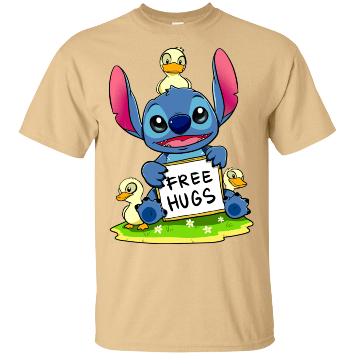 T-Shirts Vegas Gold / S Stitch Hug T-Shirt