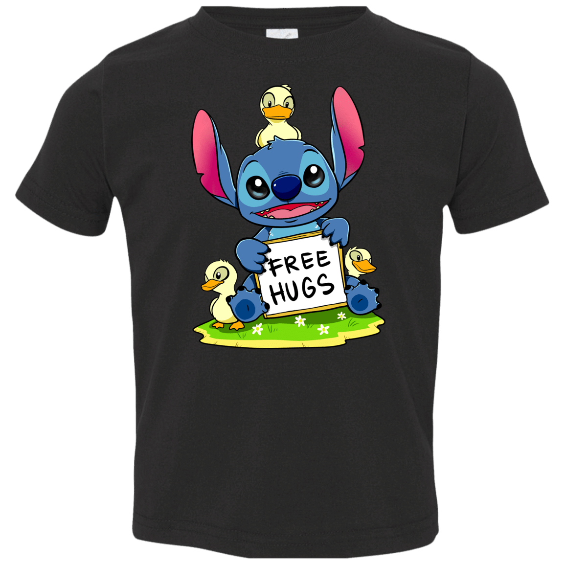 T-Shirts Black / 2T Stitch Hug Toddler Premium T-Shirt