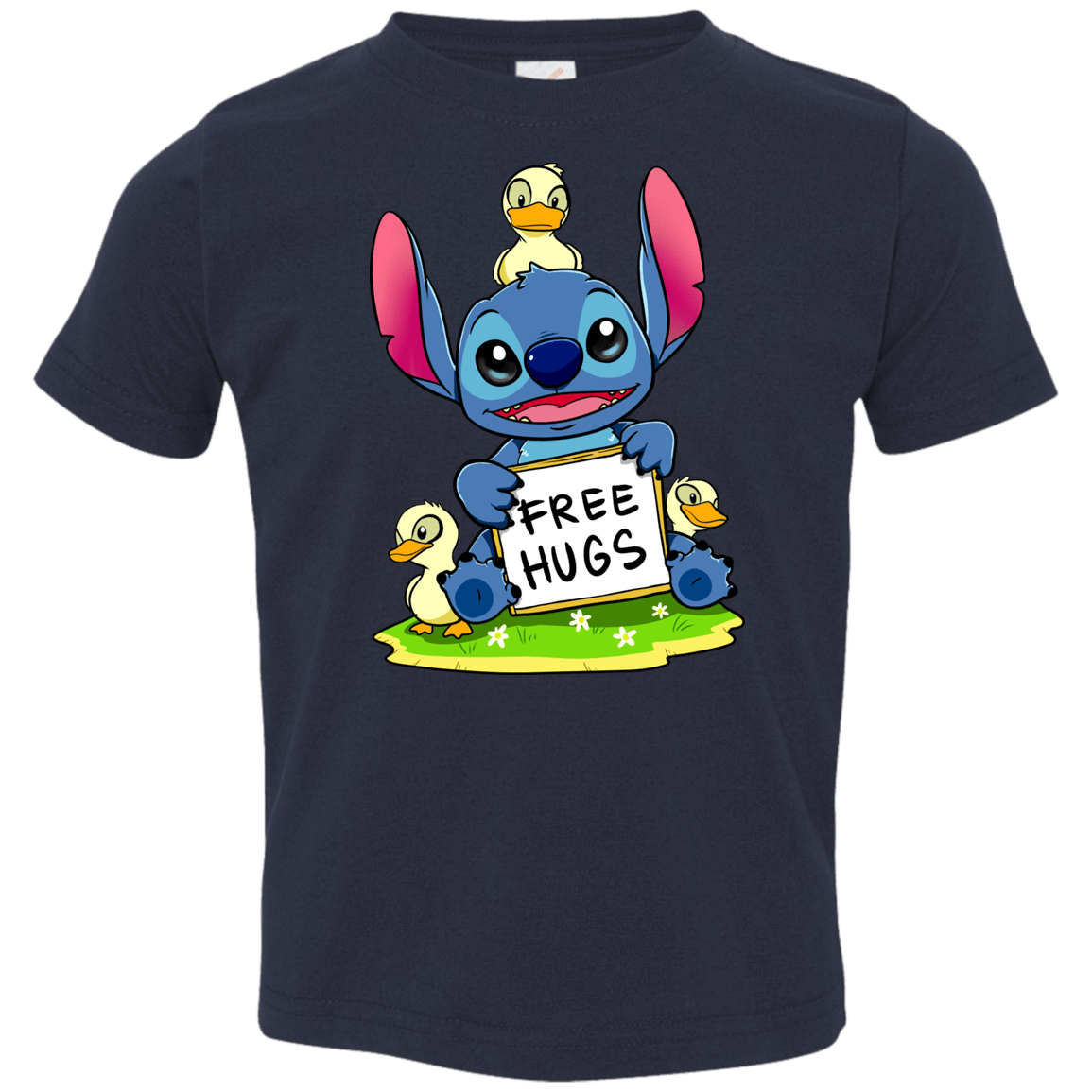 T-Shirts Navy / 2T Stitch Hug Toddler Premium T-Shirt