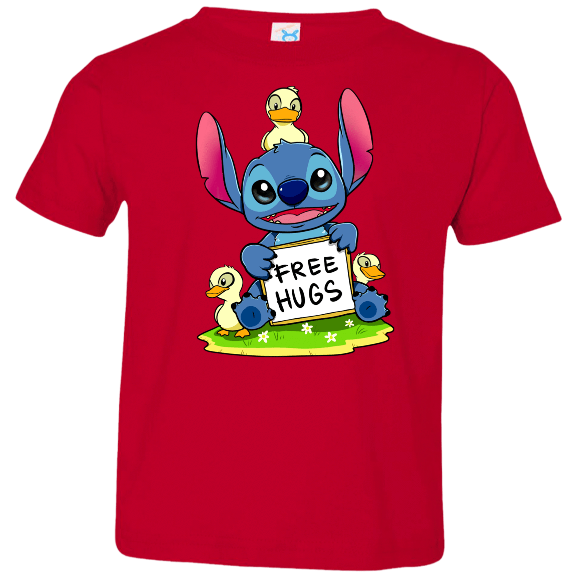 T-Shirts Red / 2T Stitch Hug Toddler Premium T-Shirt