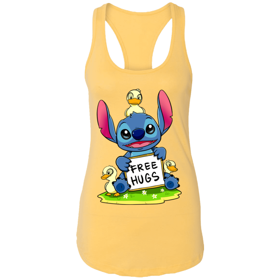 T-Shirts Banana Cream / X-Small Stitch Hug Women's Premium Racerback Tank