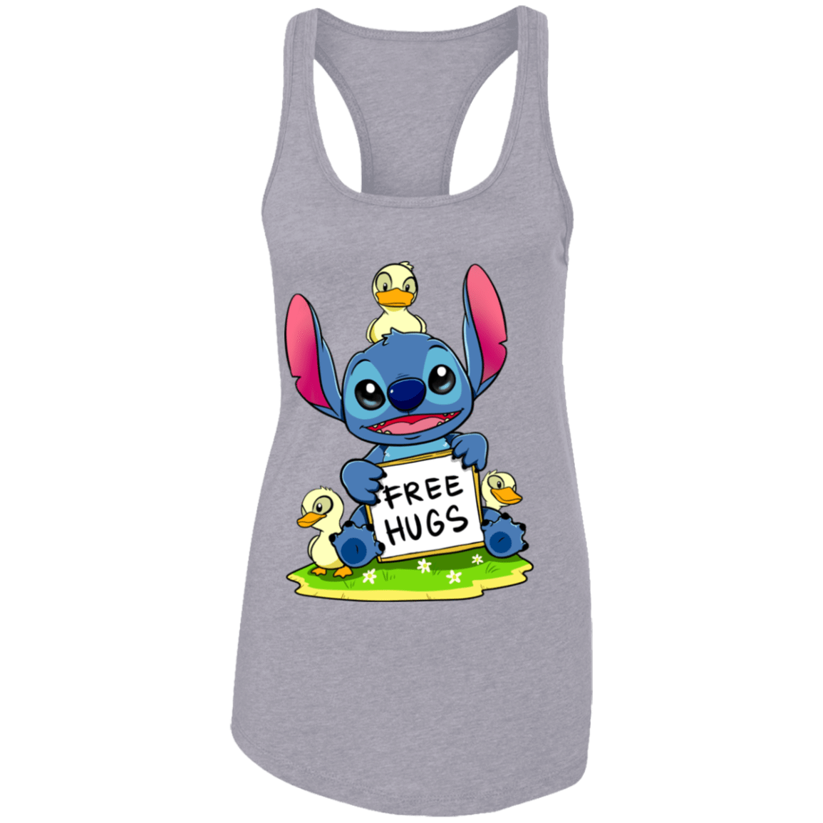 T-Shirts Heather Grey / X-Small Stitch Hug Women's Premium Racerback Tank